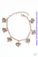 Turn Up The Heart - Copper Bracelet ~ Paparazzi