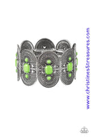 Turn Up The Tropical Heat - Green Bracelet ~ Paparazzi