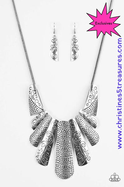 Untamed - Silver Necklace ~ Paparazzi Necklaces