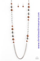 Uptown Talker - Brown Necklace ~ Paparazzi