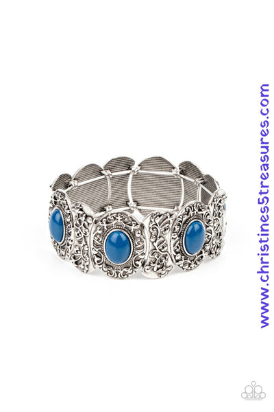 Versailles Vineyard - Blue Bracelet ~ Paparazzi Bracelets