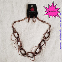 Very Avante - Garde Copper Necklace ~ Paparazzi