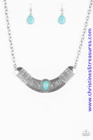 Very Venturous - Blue Necklace ~ Paparazzi