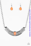 Very Venturous - Orange Necklace ~ Paparazzi