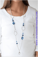 Very Visionary - Blue Lanyard Necklace ~ Paparazzi
