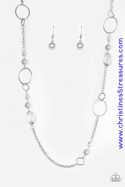 Very Visionary - Silver Necklace ~ Paparazzi