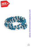 Vibrant Verve - Blue Bracelet Paparazzi Bracelets
