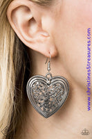 Victorian Devotion - Silver Earrings ~ Paparazzi Fashion Fix