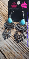 Vintage Vagabond - Blue Earrings ~ Paparazzi