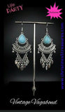 Vintage Vagabond - Blue Earrings ~ Paparazzi