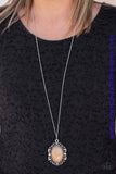 Vintage Vanity - Brown Necklace ~ Paparazzi