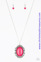 Vintage Vanity - Pink Necklace ~ Paparazzi