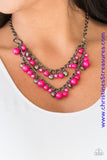 Watch Me Now - Pink Necklace ~ Paparazzi