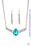 Way To Make An Entrance - Blue Necklace ~ Paparazzi