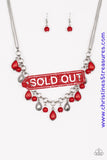 Welcome To Bedrock - Red Necklace ~ Paparazzi