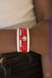 Wildflower Wanderlust - Red Bracelet ~ Paparazzi