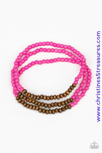 Woodland Wanderer - Pink Bracelets ~ Paparazzi