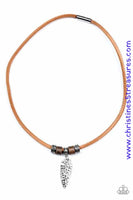 You The Caveman! - Brown Urban Necklace ~ Paparazzi