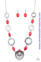 Zen Trend - Red Necklace ~ Paparazzi